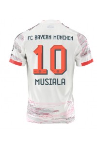 Bayern Munich Jamal Musiala #10 Jalkapallovaatteet Vieraspaita 2025-26 Lyhythihainen